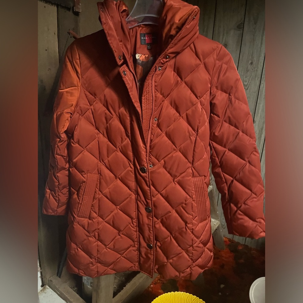 Gallery Women's Quilted Puffer Jacket - Deep Orange